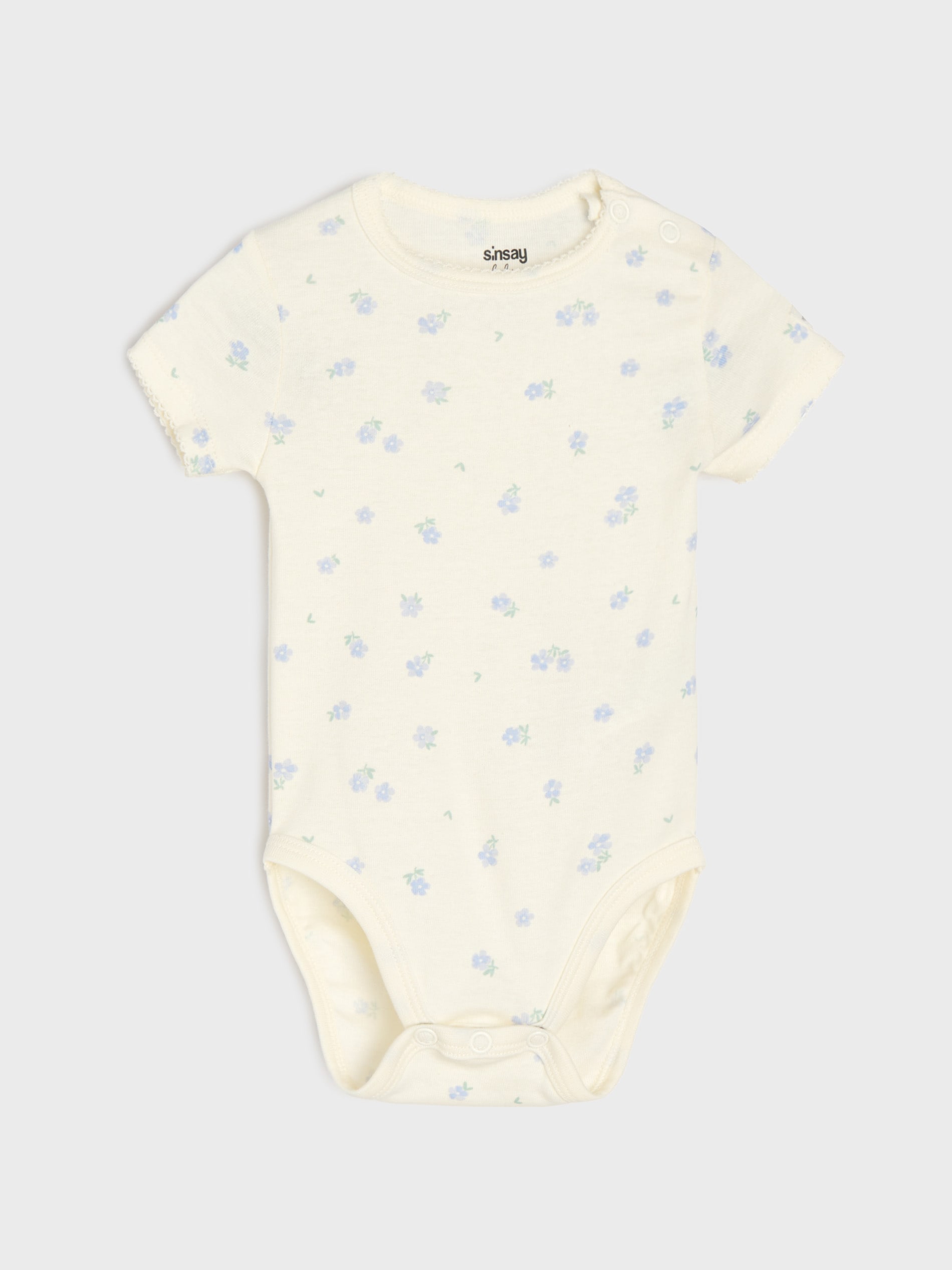 Bawełniane body ze wzorem kwiatowym 3 pack