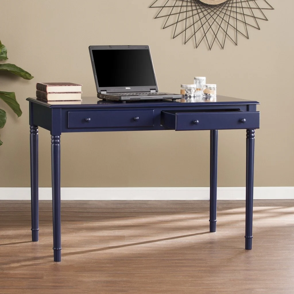 42.75 Navy Blue Writing Desk