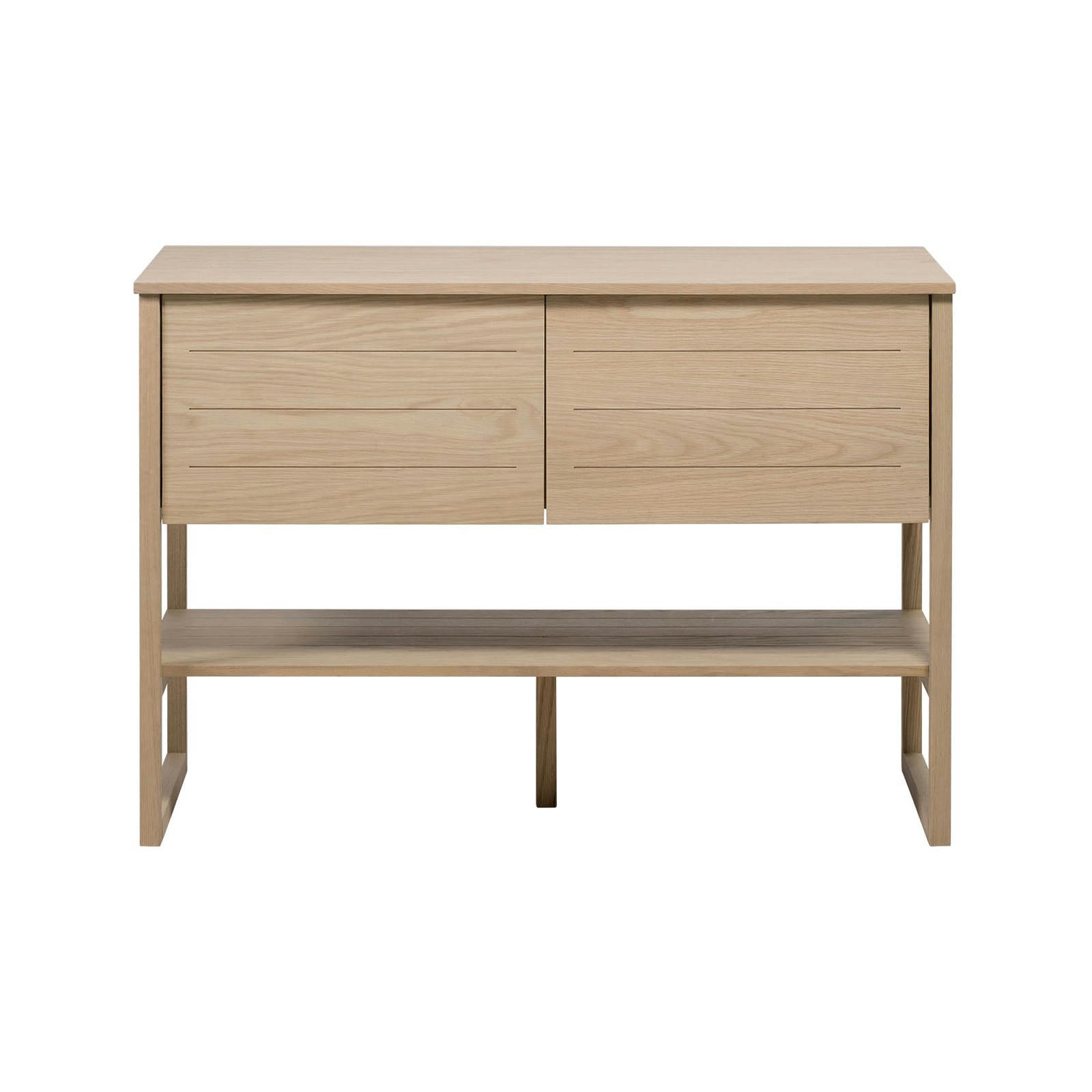 ATOLL - Meuble sous vasque plaqué chêne naturel  120cm