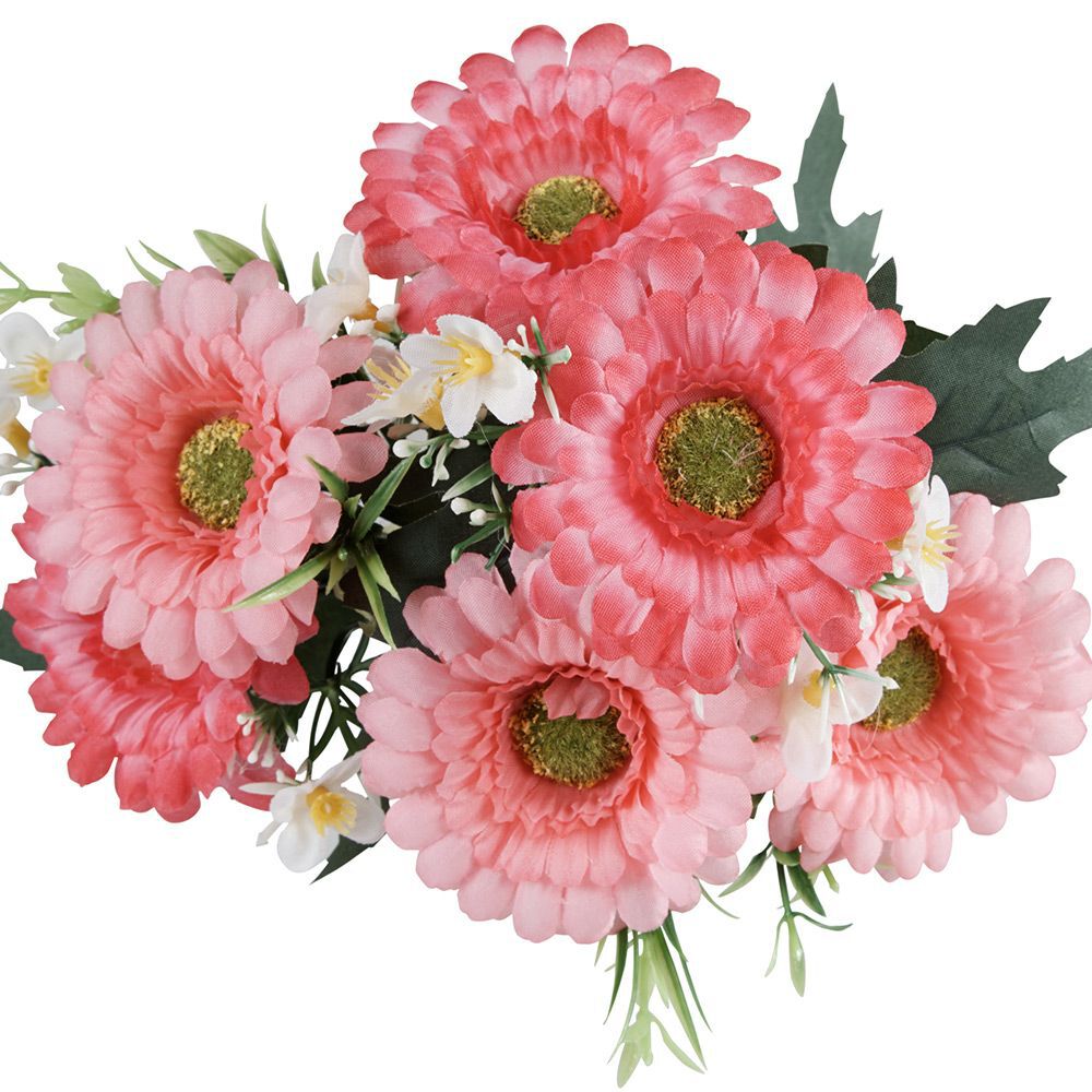Piquet de marguerites - Fleur artificielle rose