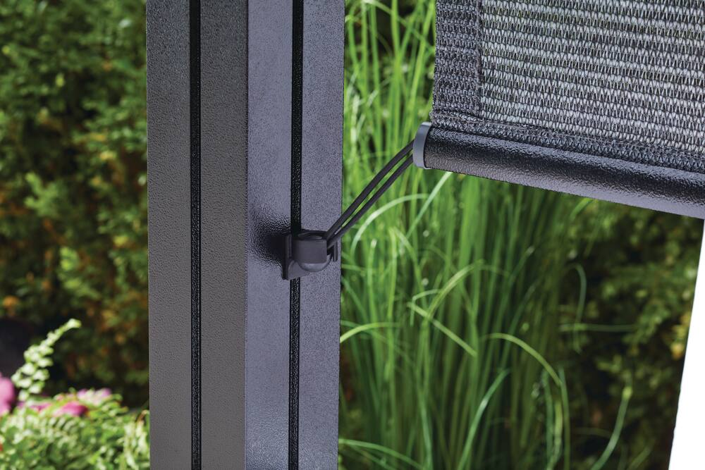 CANVAS Horizon Modular Pergola Pull-Down Shade, Black