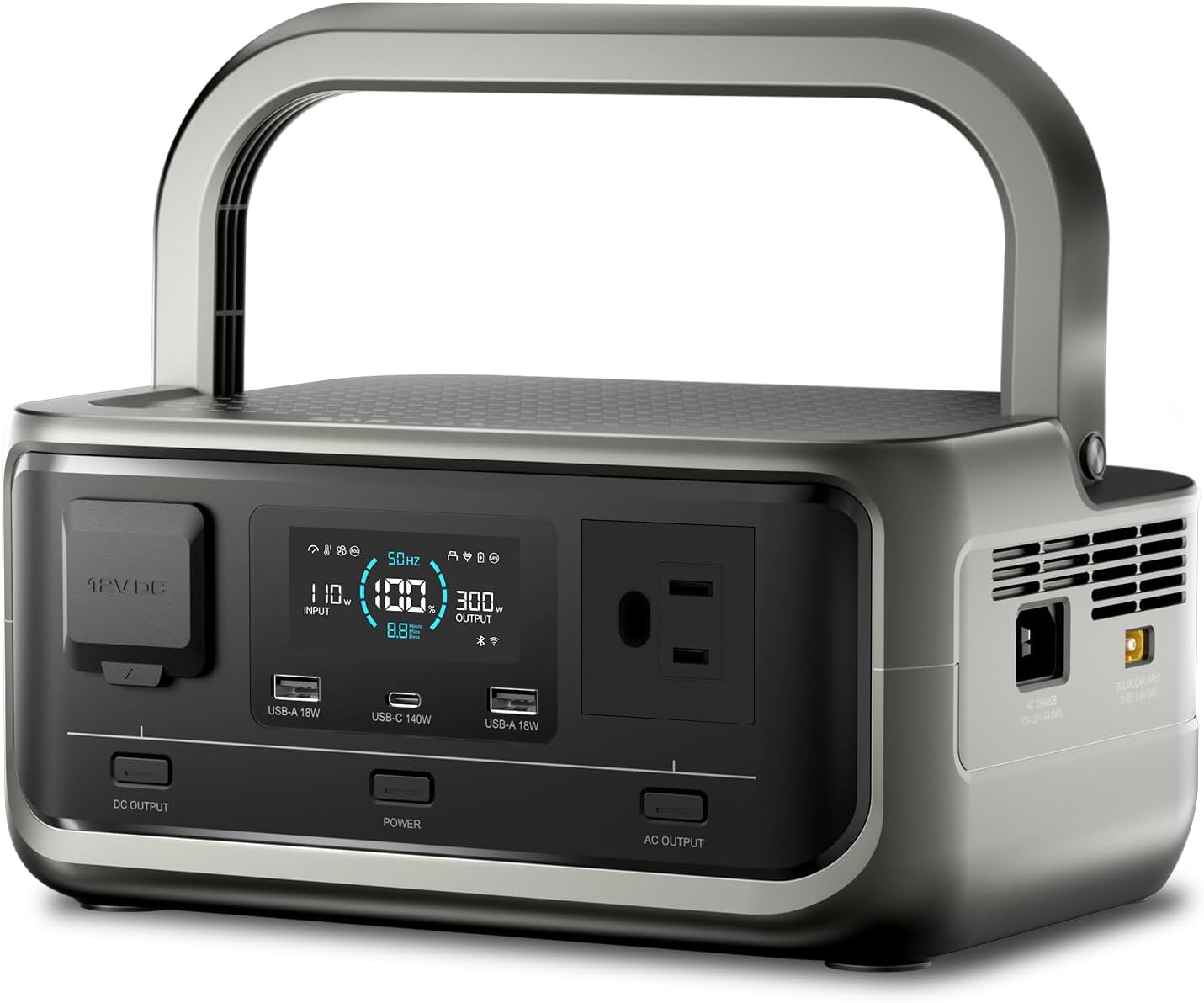 ALLPOWERS VOLIX P300 300W(600W peak) Portable Power Station with UPS Function,256Wh LiFePO4 Battery,MPPT 110W Max,1-Hour AC Fast Charge to 80%,Home Backup,Office,RV,Camping