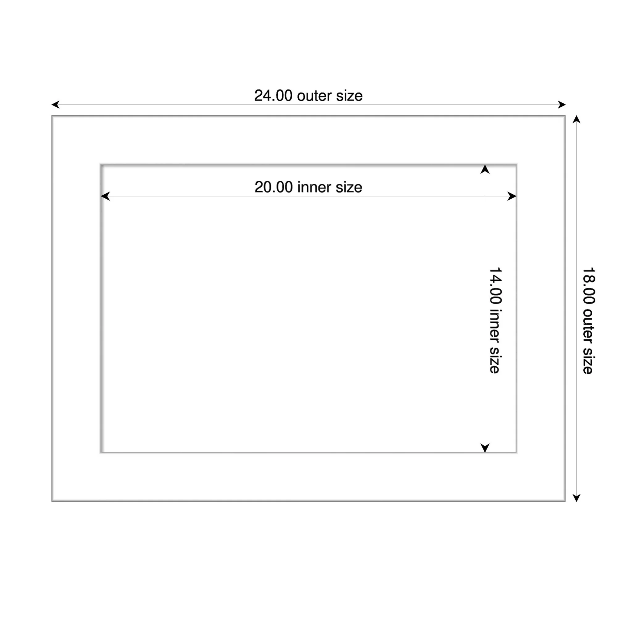 Amanti Art Wedge White Framed Dry Erase Magnetic Board