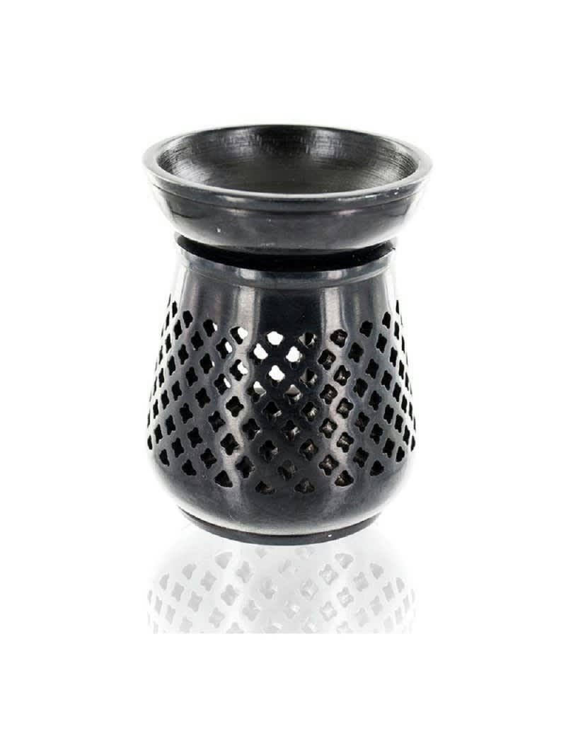 MOUCHARABIEH - Diffuseur porte-encens en pierre noire