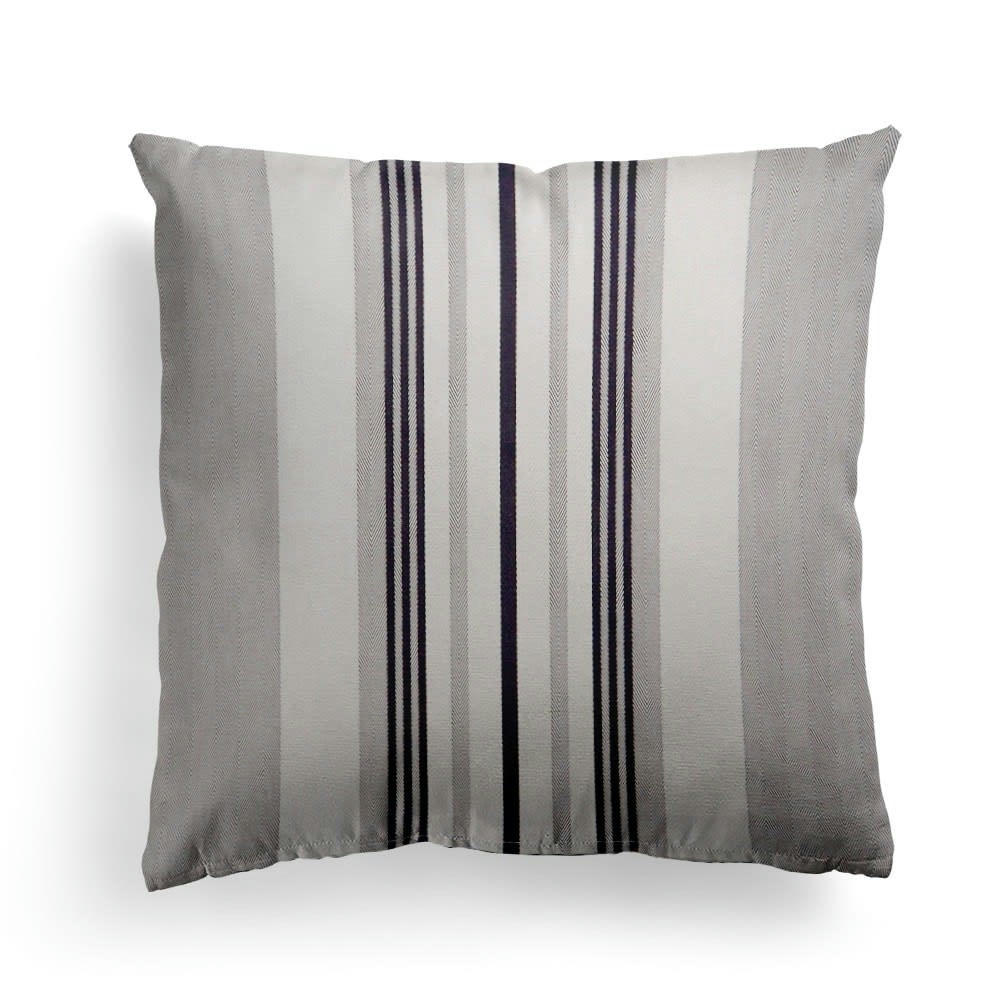 DONIBANE - Housse de coussin coton Gris 40x40 cm