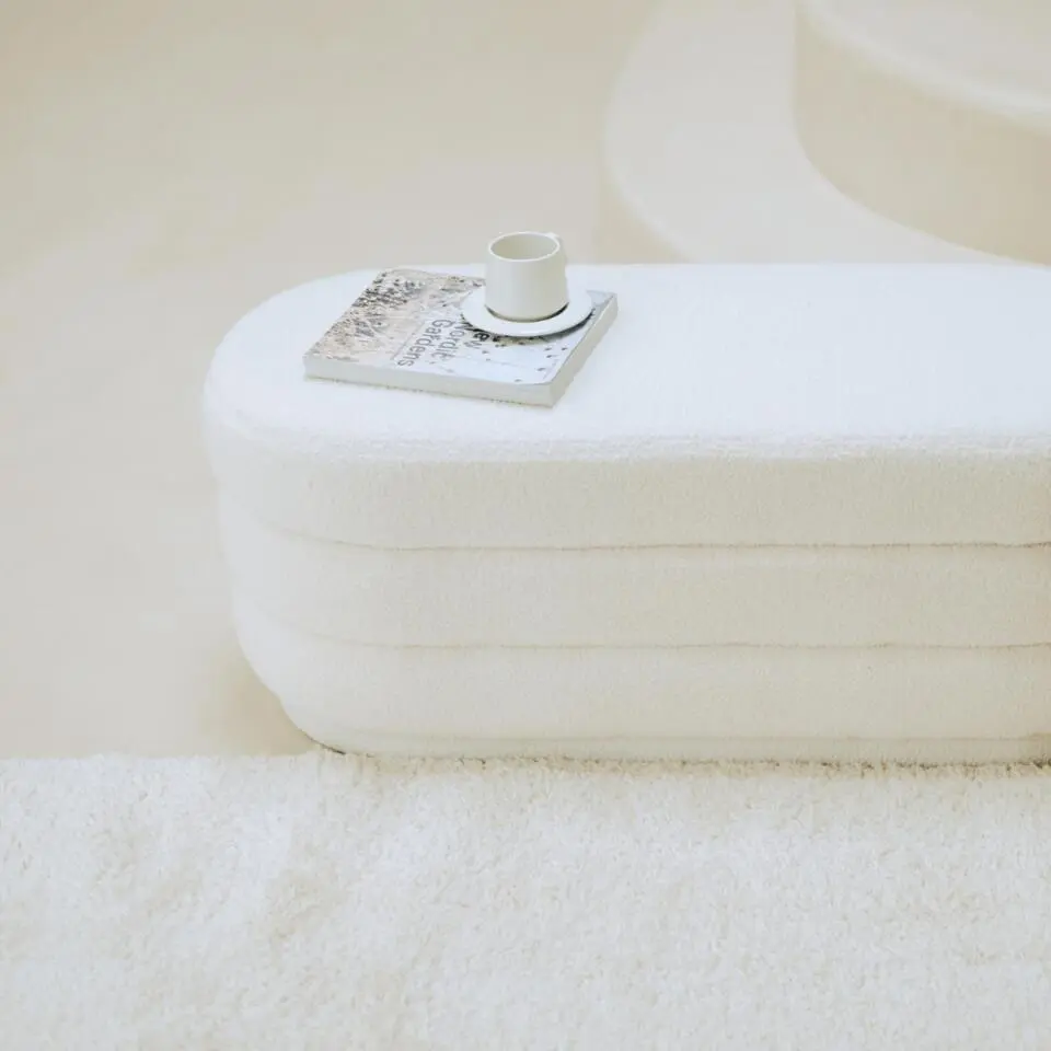 MISOU Poef Teddy - Wit