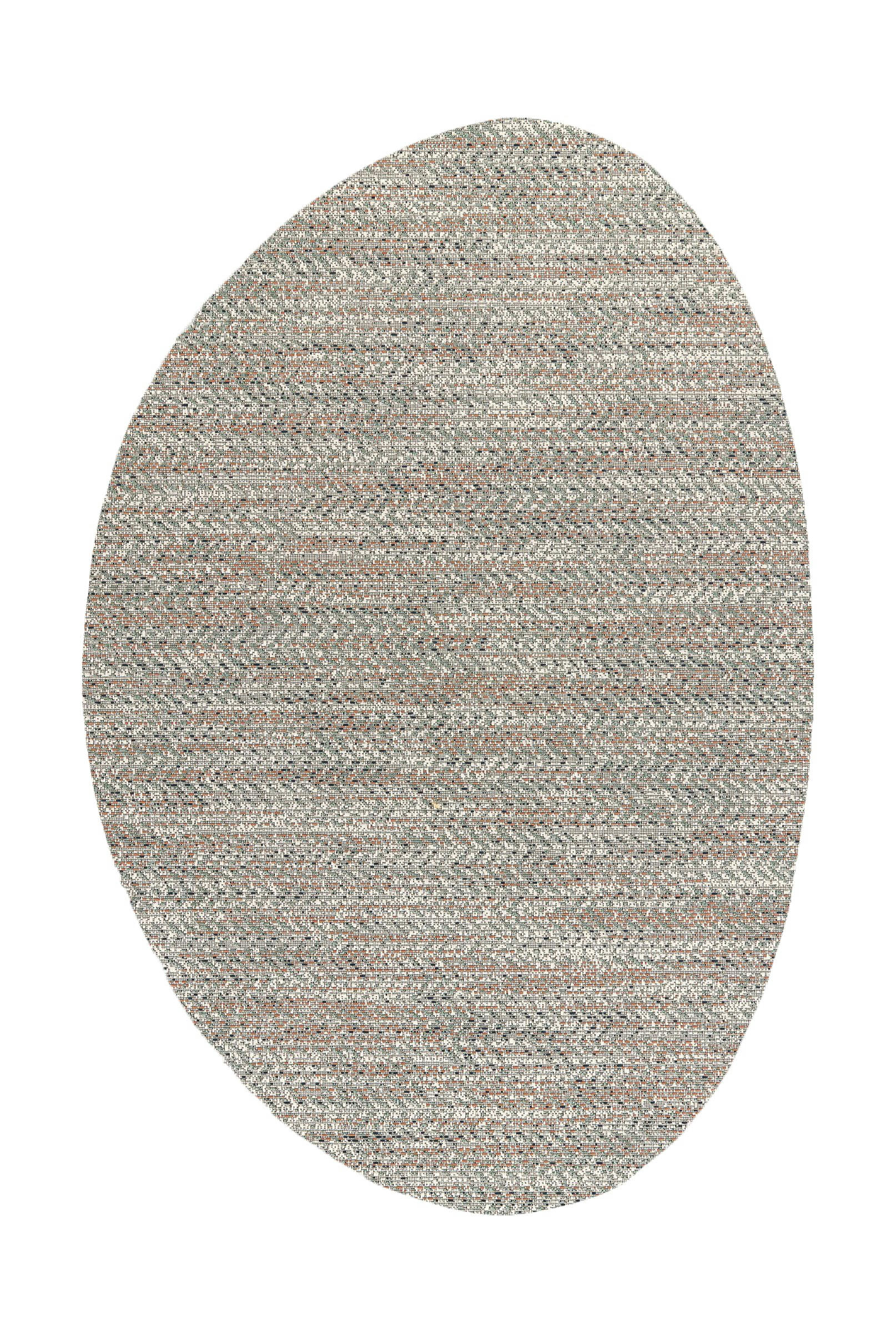 RIVAGE - Tapis intérieur et extérieur chiné forme galet 185x290, OEKO-TEX®