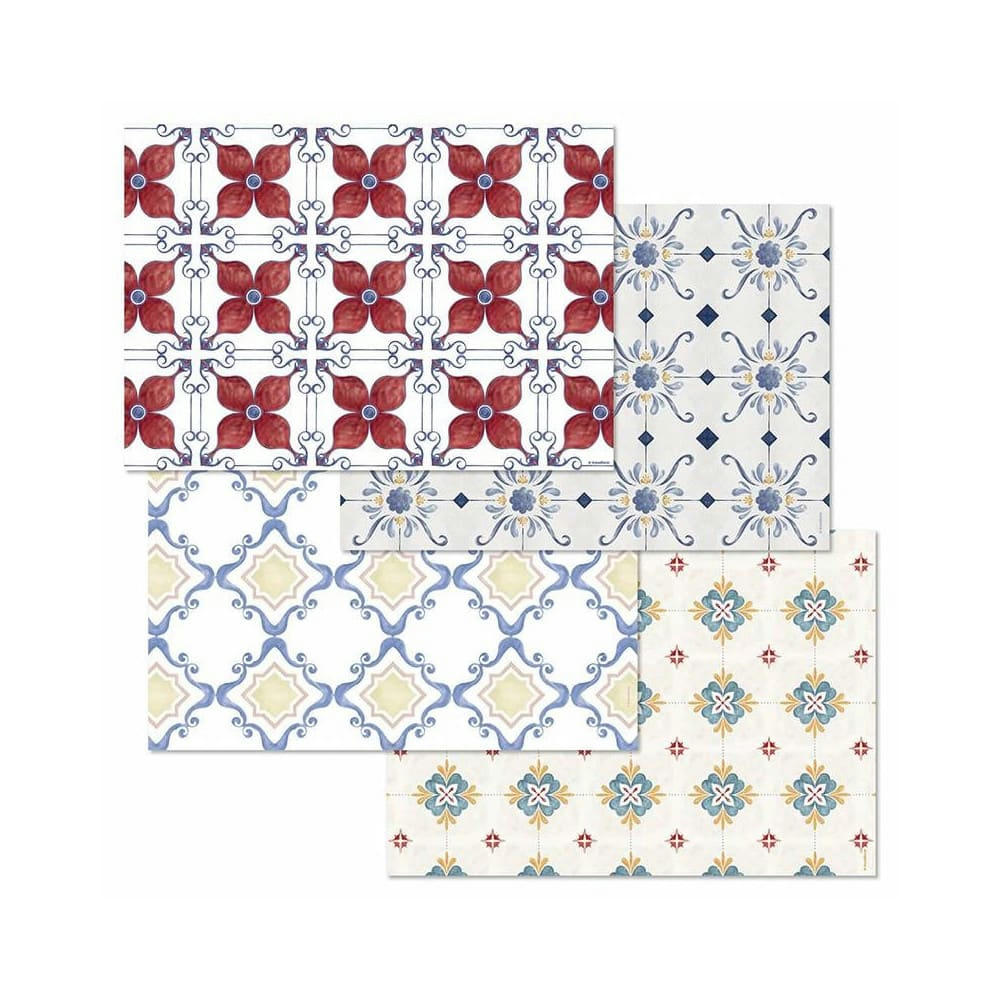 - Sets de table papier multicolore Lisboa