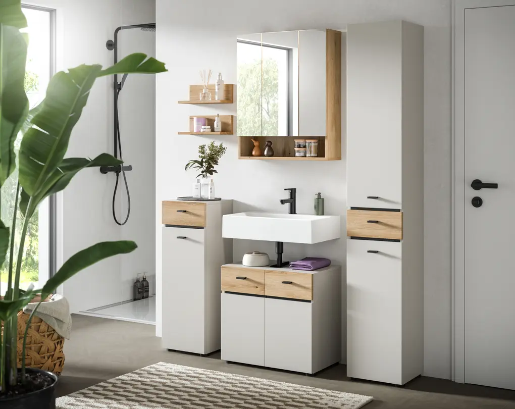 Badschrank 5-teilig Aqua