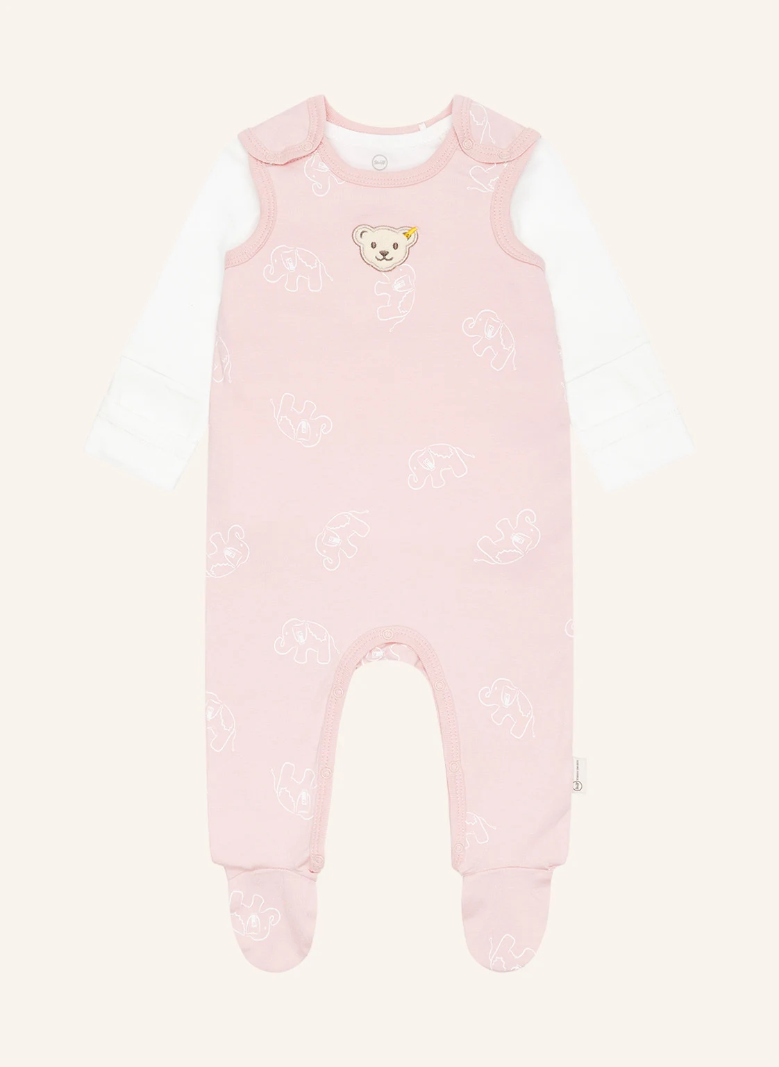 Steiff Set WELLNESS: Strampler und Longsleeve