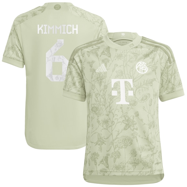 Joshua Kimmich Bayern Munich adidas Youth 2023/24 Oktoberfest Replica Player Jersey - Green/White