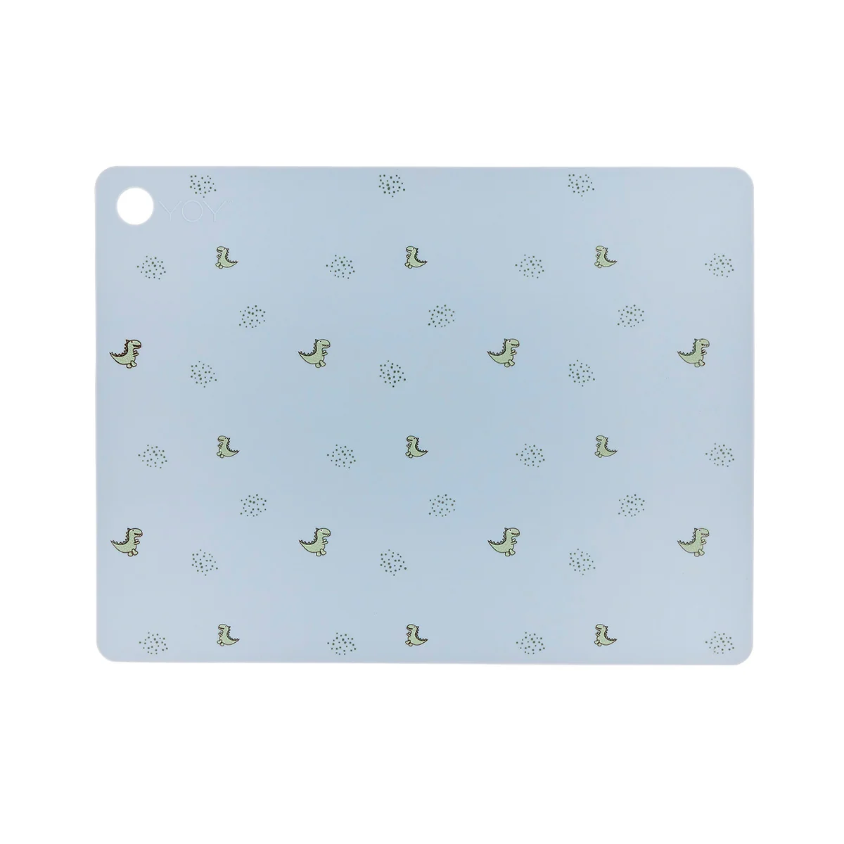 OYOY - Platzset Dino, Theo, 45 x 34 cm, pale blue