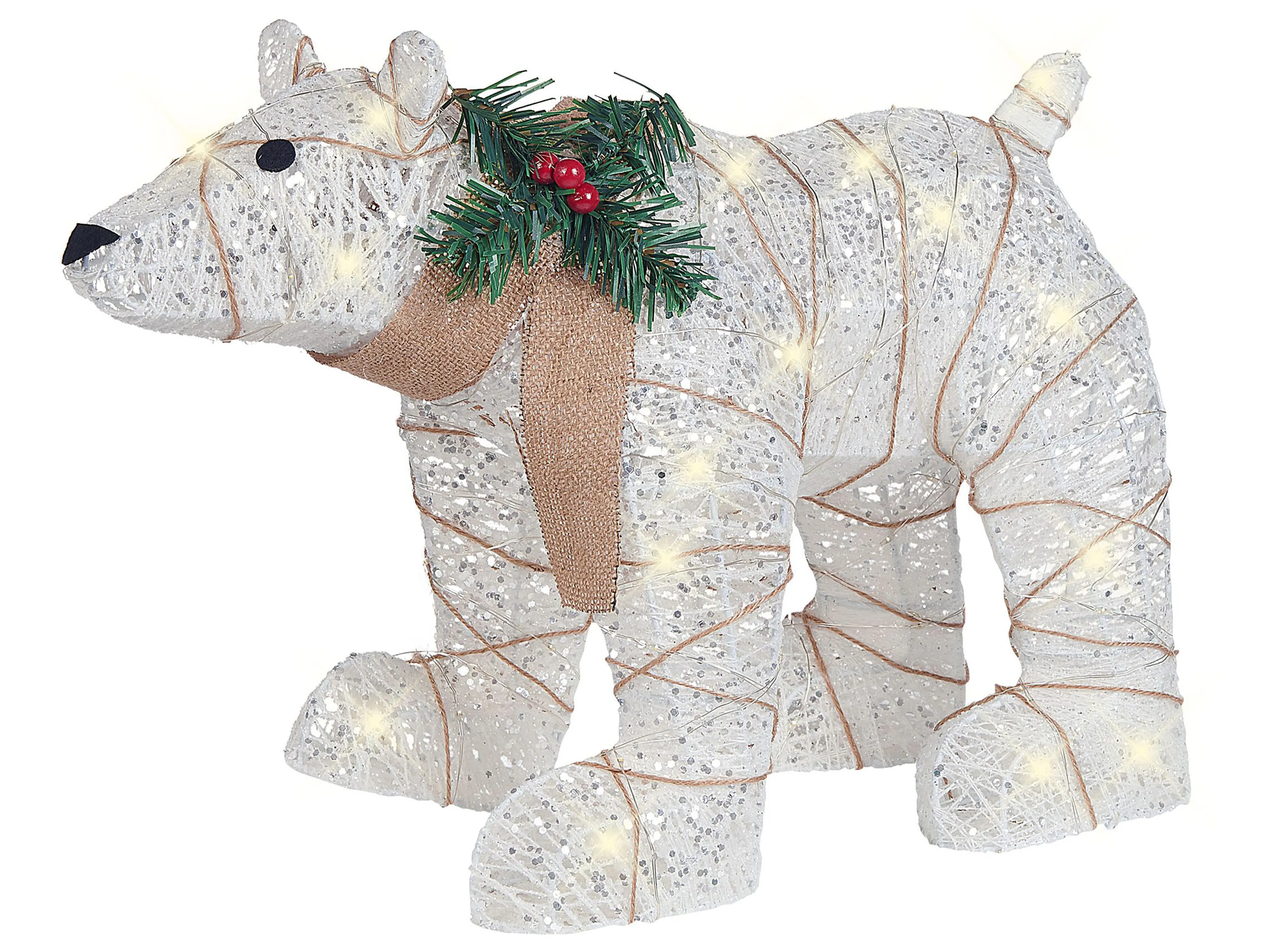 Outdoor Decoration LED SIVULA Bear 34 cm White