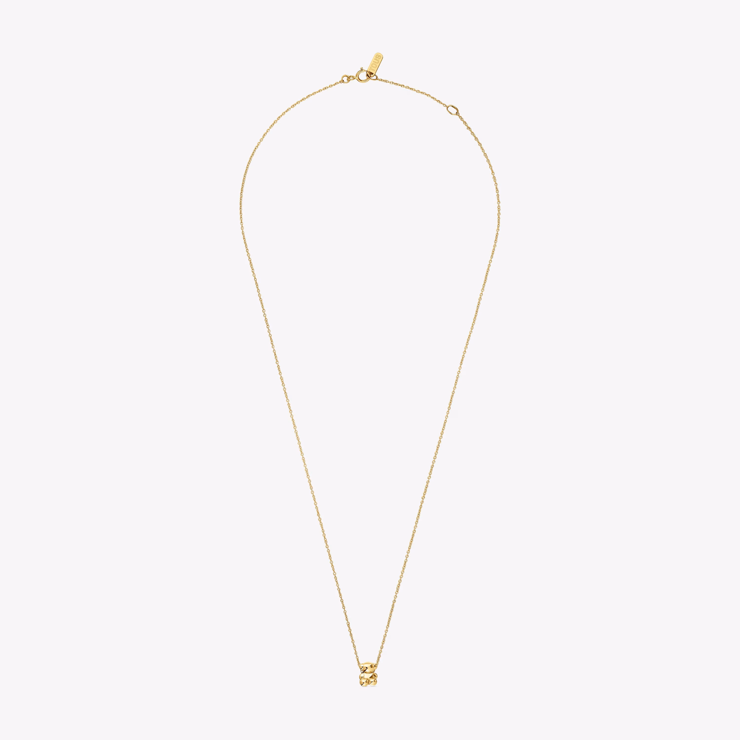 Collar de oro y motivo oso Bold Bear