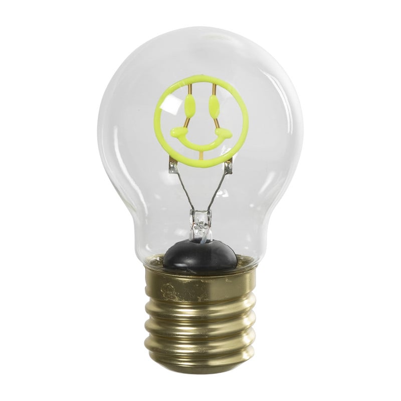 Ledlampje smiley - groen - &Oslash;7x12 cm