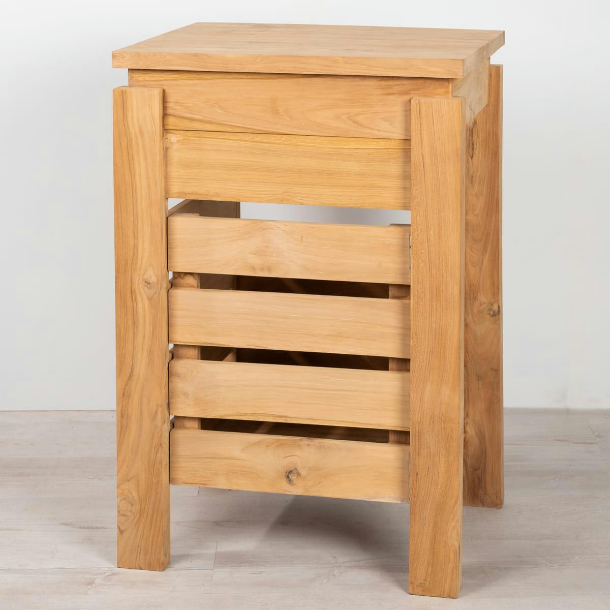 - Meuble sous vasque de salle de bain en teck L50cm