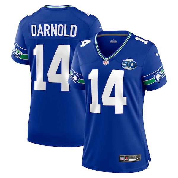 Sam Darnold Seattle Seahawks Nike Women's Alternate 2 50th Season Game Jersey - Royal/College Navy