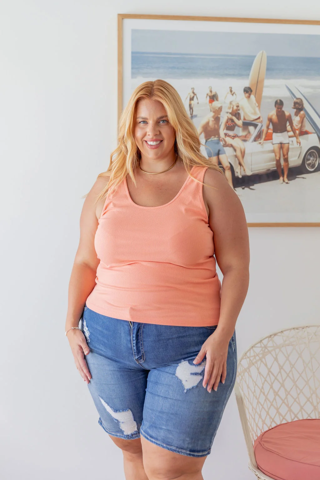 Billi Tank in Apricot