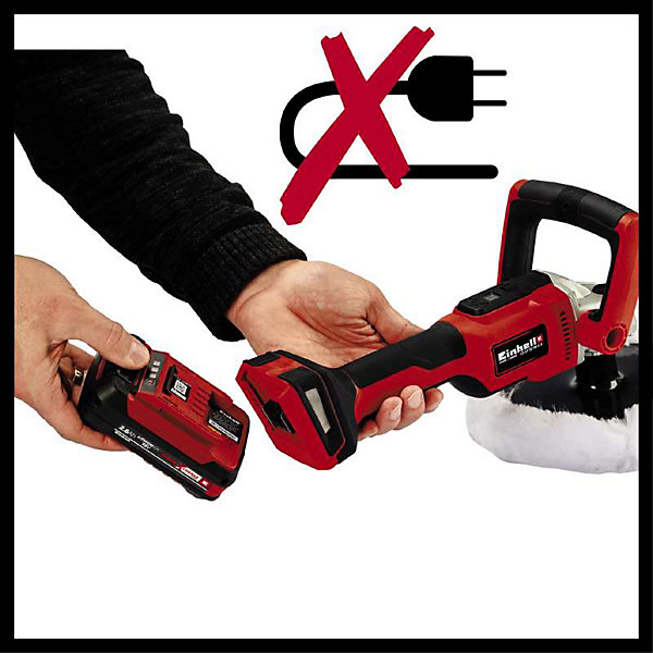 Einhell Polisseuse pour carrosserie sans fil CE-CP 18/180 Li E - Solo (sans batterie ni chargeur)