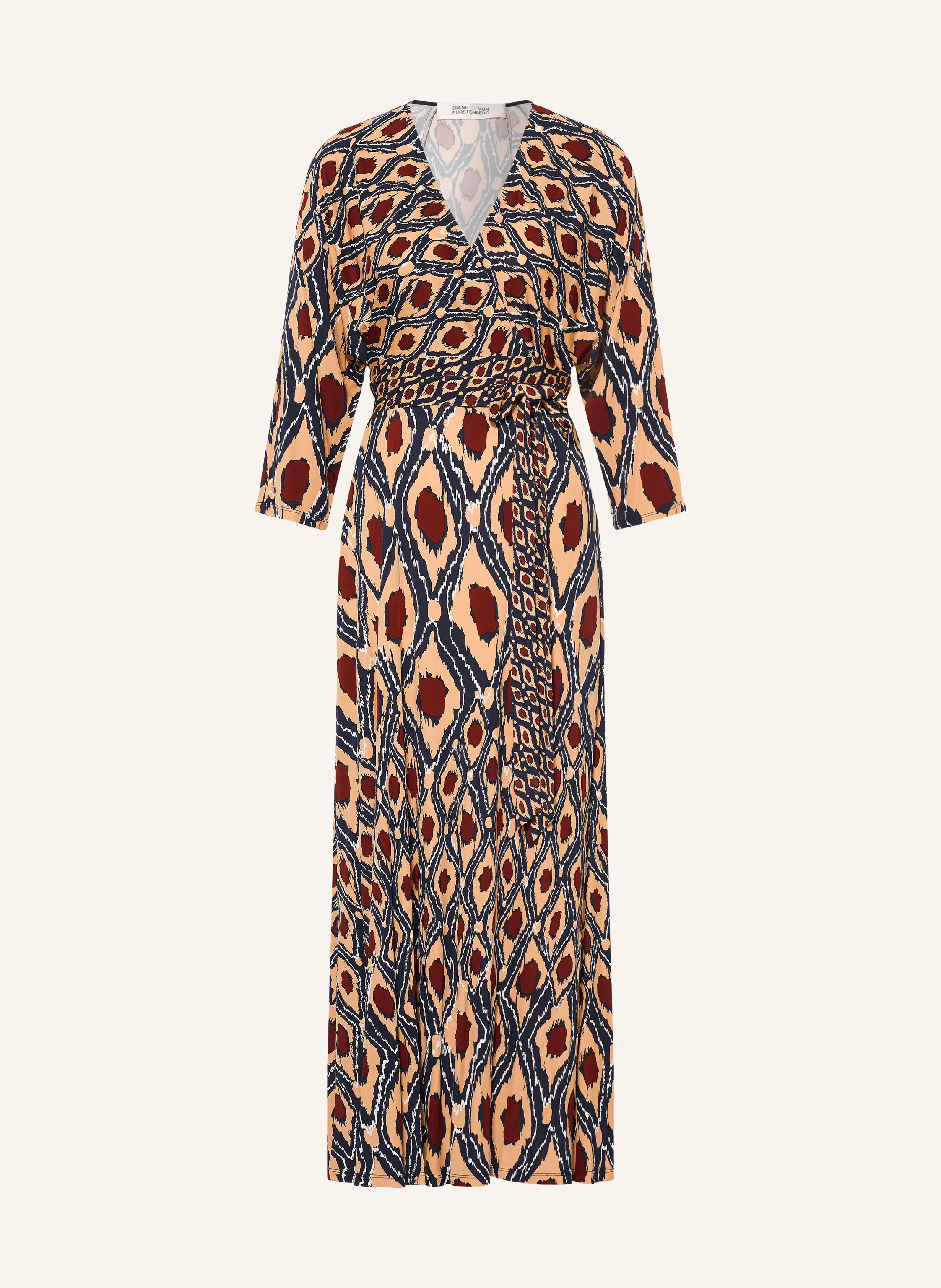 DIANE VON FURSTENBERG Kleid IVARA in Wickeloptik mit 3/4-Arm