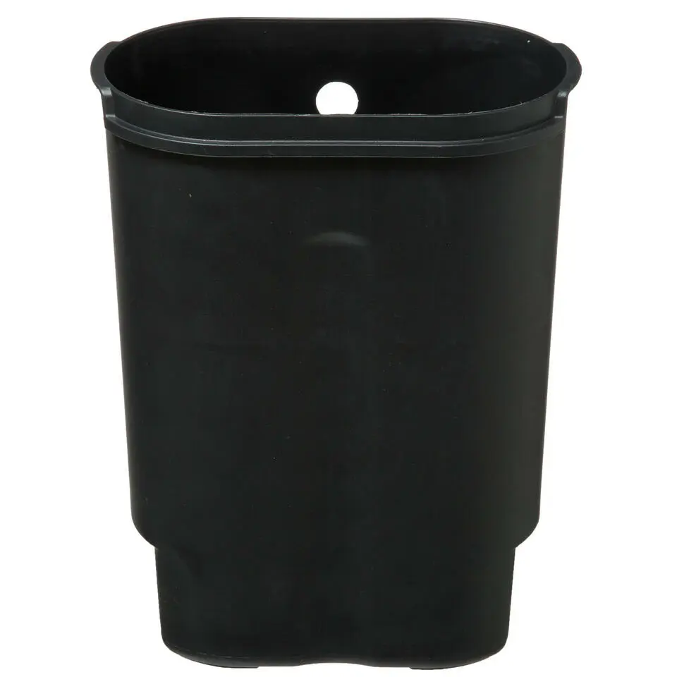 5Five - Prullenbak/pedaalemmer zwart rvs metaal 6 liter - 15x24x30 cm