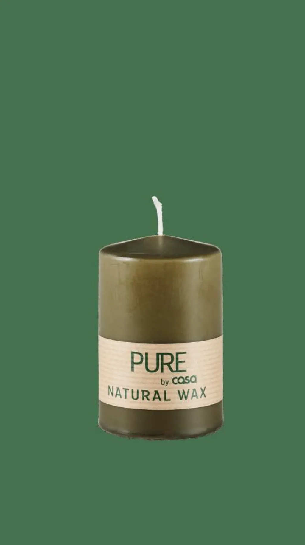 Bougies^CASA PURE Bougie Cylindrique Vert
