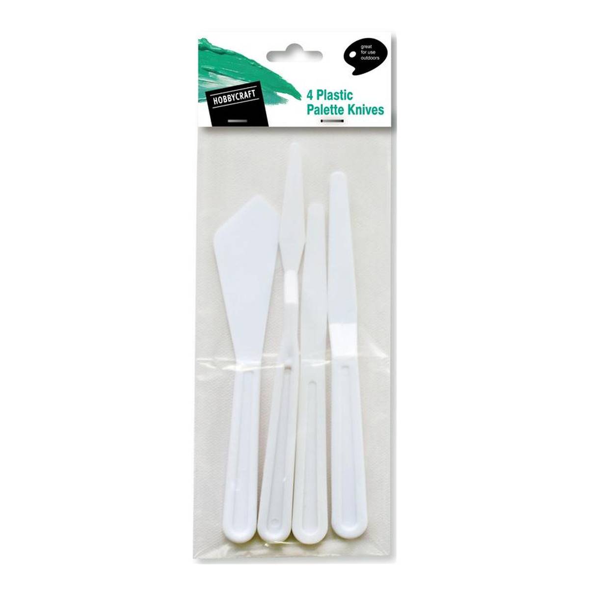 Plastic Palette Knives 4 Pack