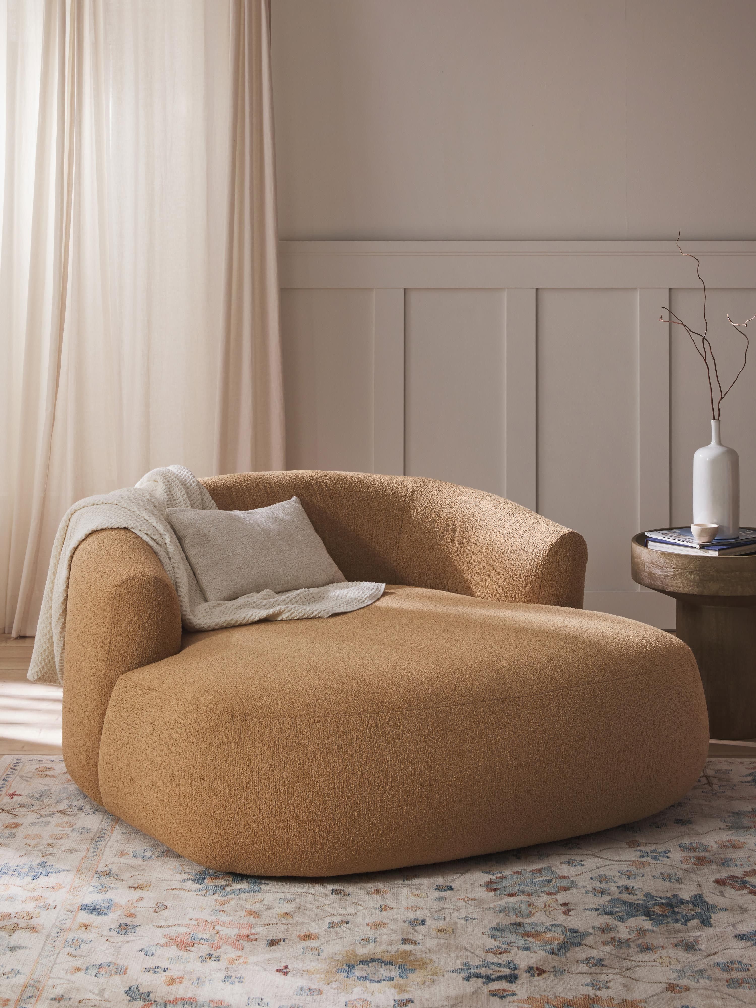 XL Bouclé-Loungesessel Sofia