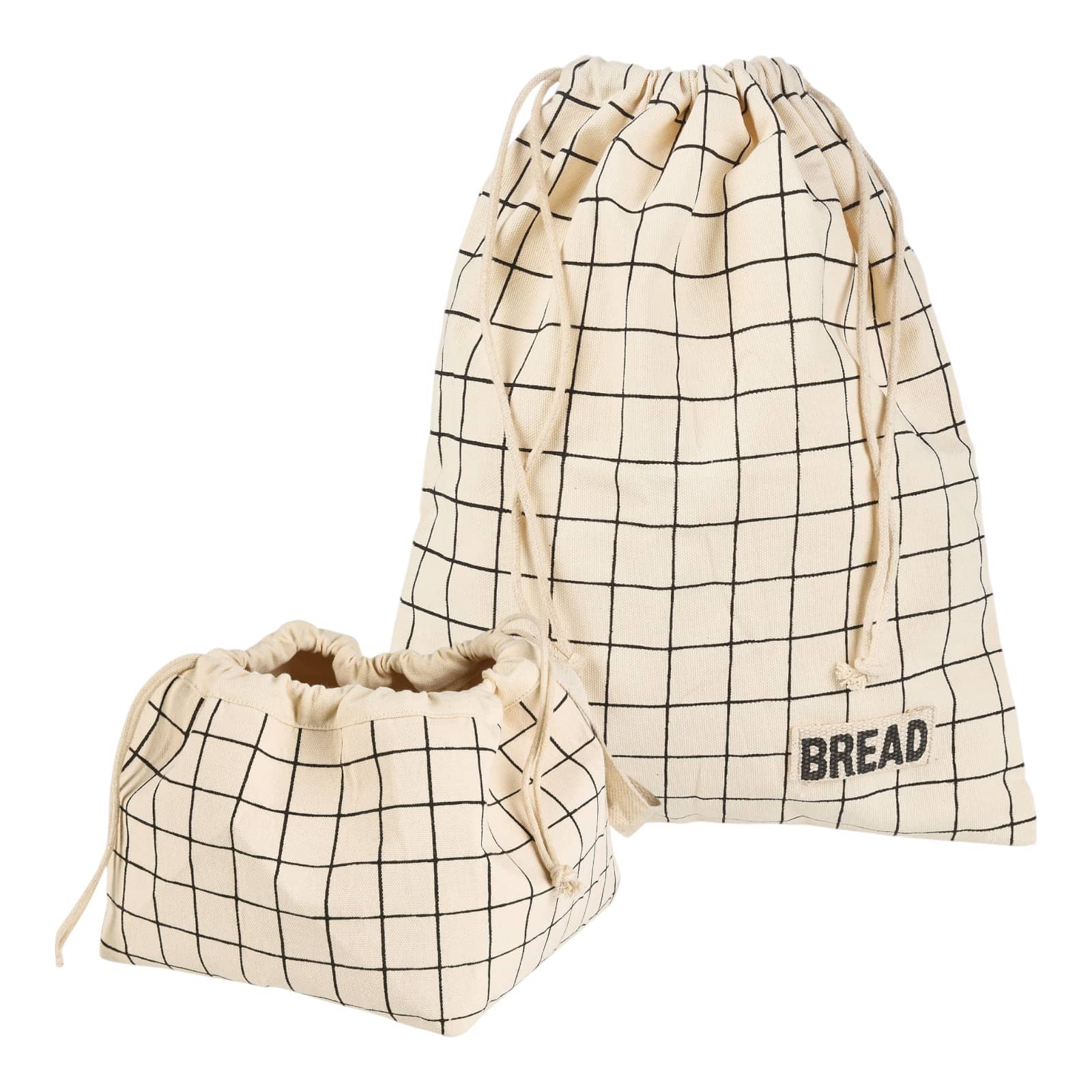 Brotkorb-Set Grid Beige, 2 -tlg.