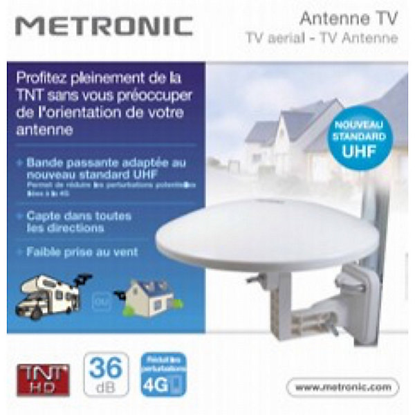 Antenne d'extérieur Omnidirectionnelle 36 dB - blanche
