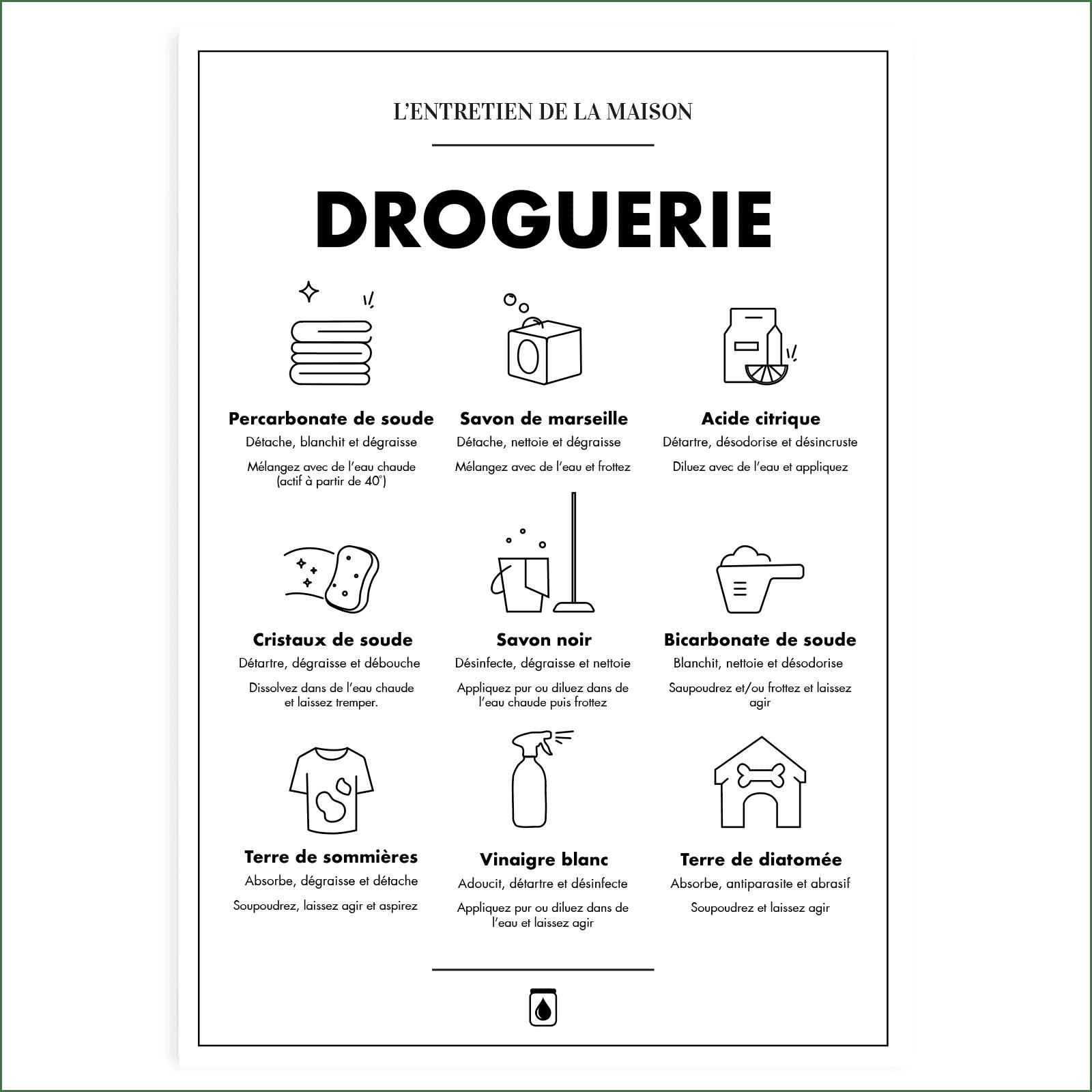 - Affiche Droguerie