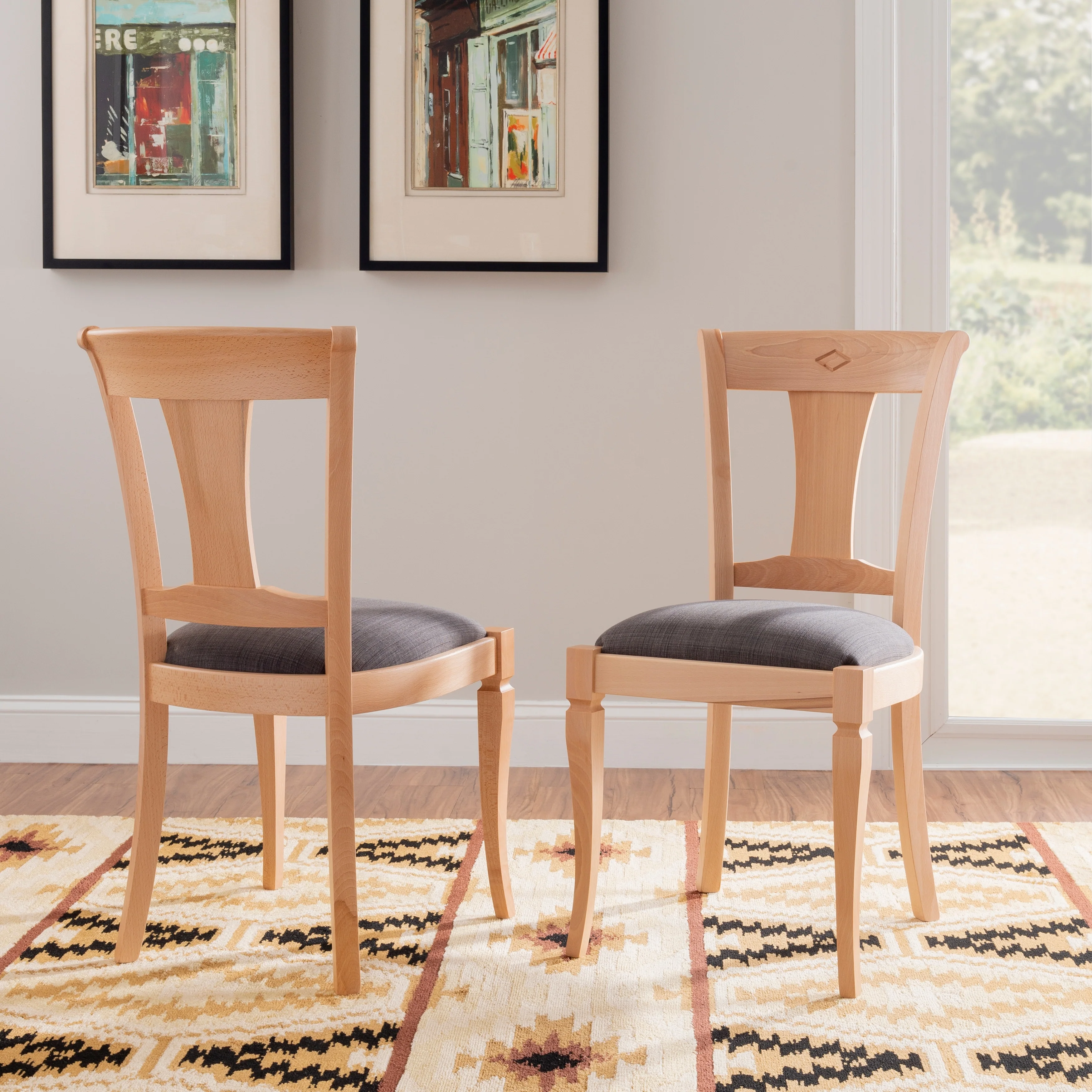 Keery Solid Wood Side Dining Chair (Set of 2)