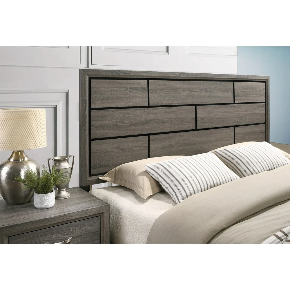 Roundhill Furniture Stout Panel 6-piece Modern Contemporary Bedroom Set