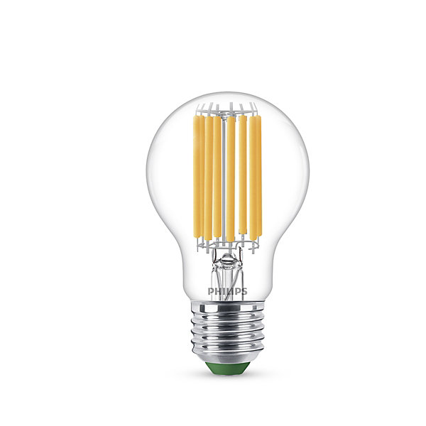 Ampoule LED A60 E27 1535lm=100W blanc chaud Philips ⌀6 cm transparent