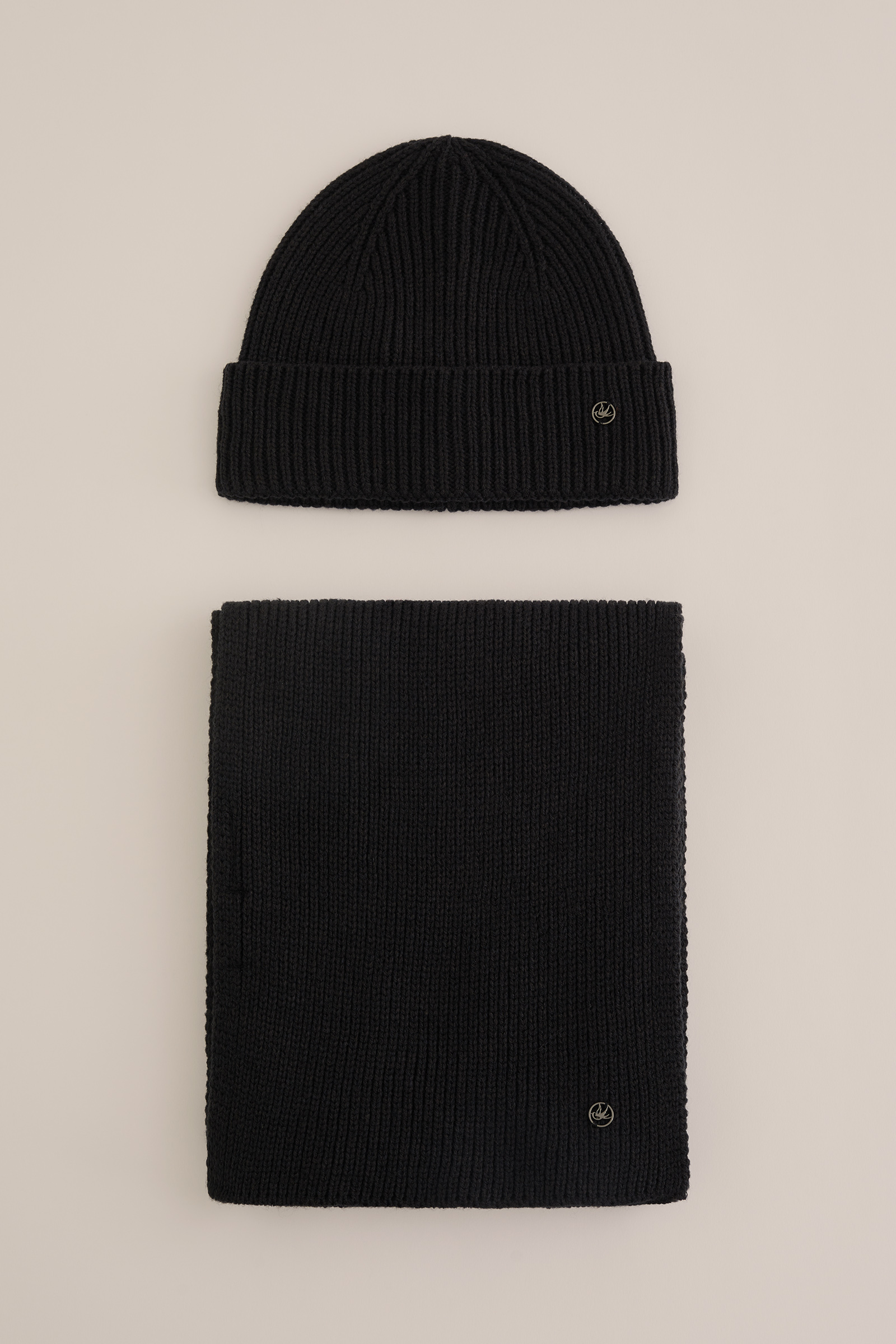 Heren set van beanie en sjaal