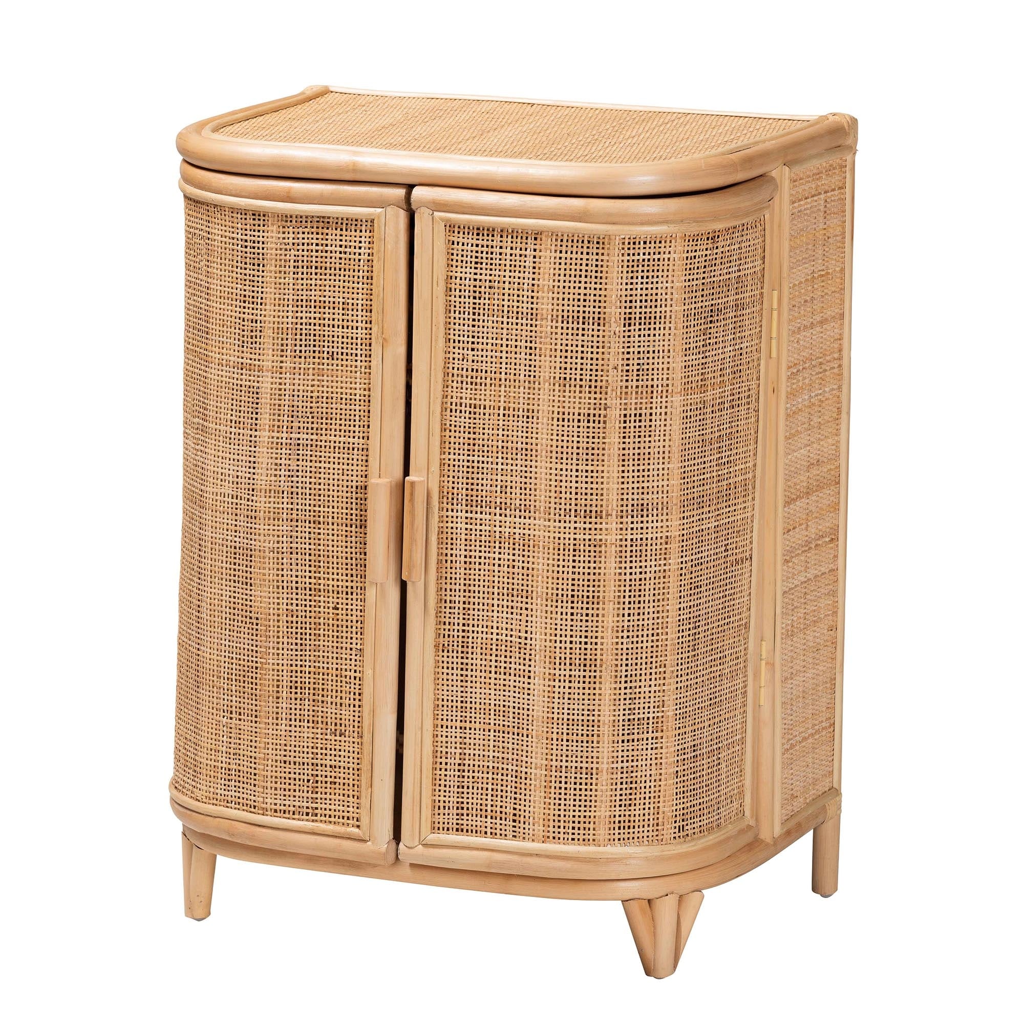 Yanka Bohemian Natural Rattan Storage Cabinet