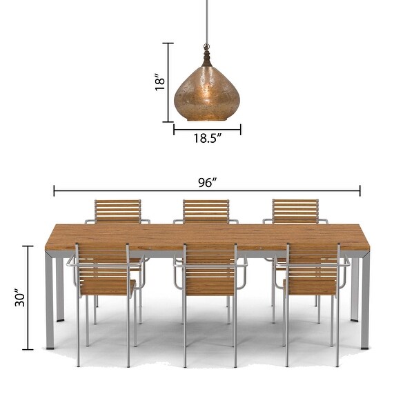 Carson Carrington Varntorp 18-inch Teardrop 1-light Glass Pendant