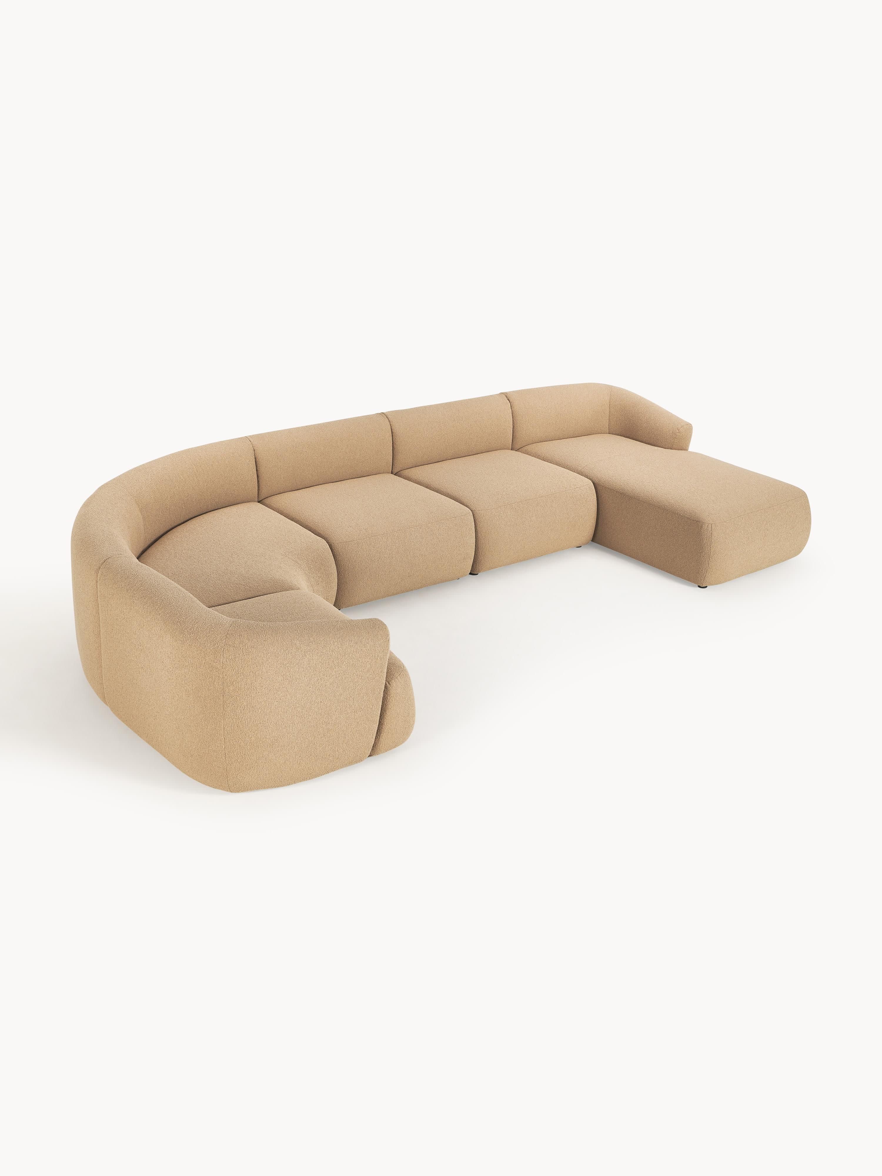 Modulares XL Bouclé-Sofa Sofia