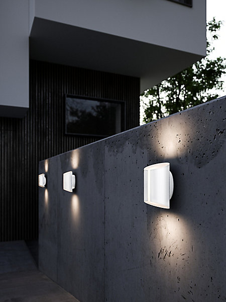 Applique murale extérieure blanche LED 830lm 2200K-6500K IP54, Nordlux Grip Smart