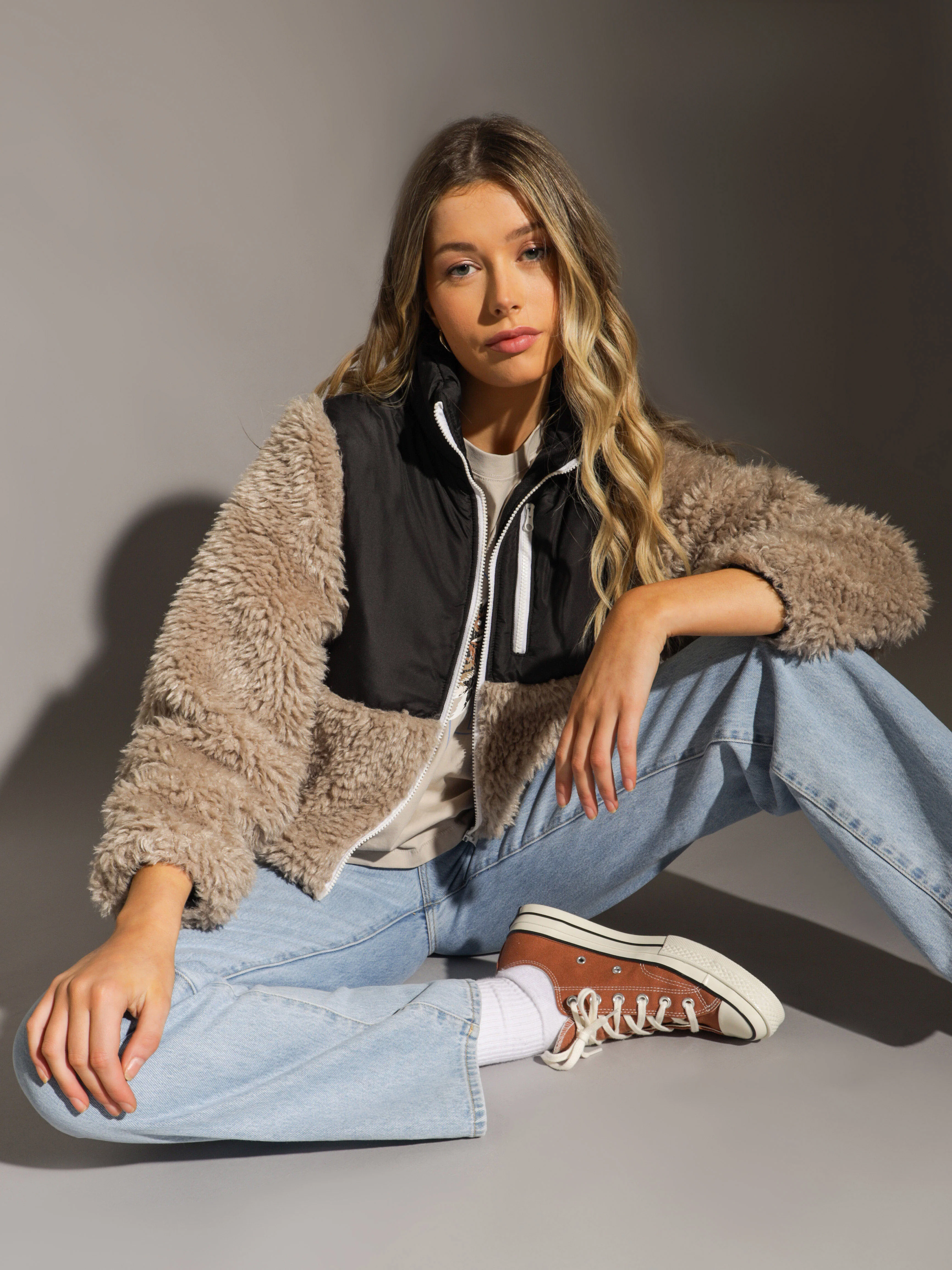 Renatta Teddy Bomber Jacket