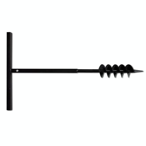 NNEVL Ground Drill with Handle 100 mm with Extension Tube 13 m Steel
