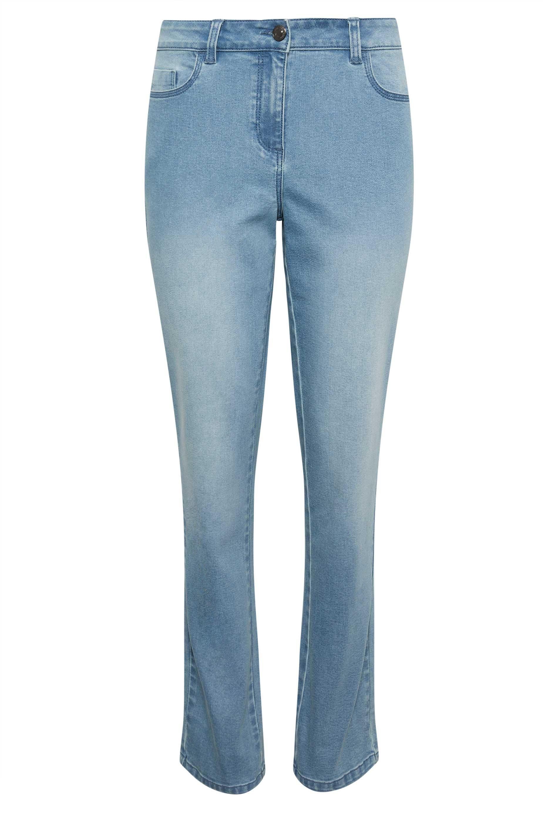 M&Co Light Wash Straight Leg Jeans