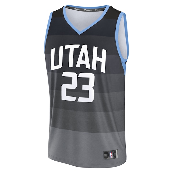 Lauri Markkanen Utah Jazz  Youth 2025/26 City Edition Fastbreak Jersey - Black