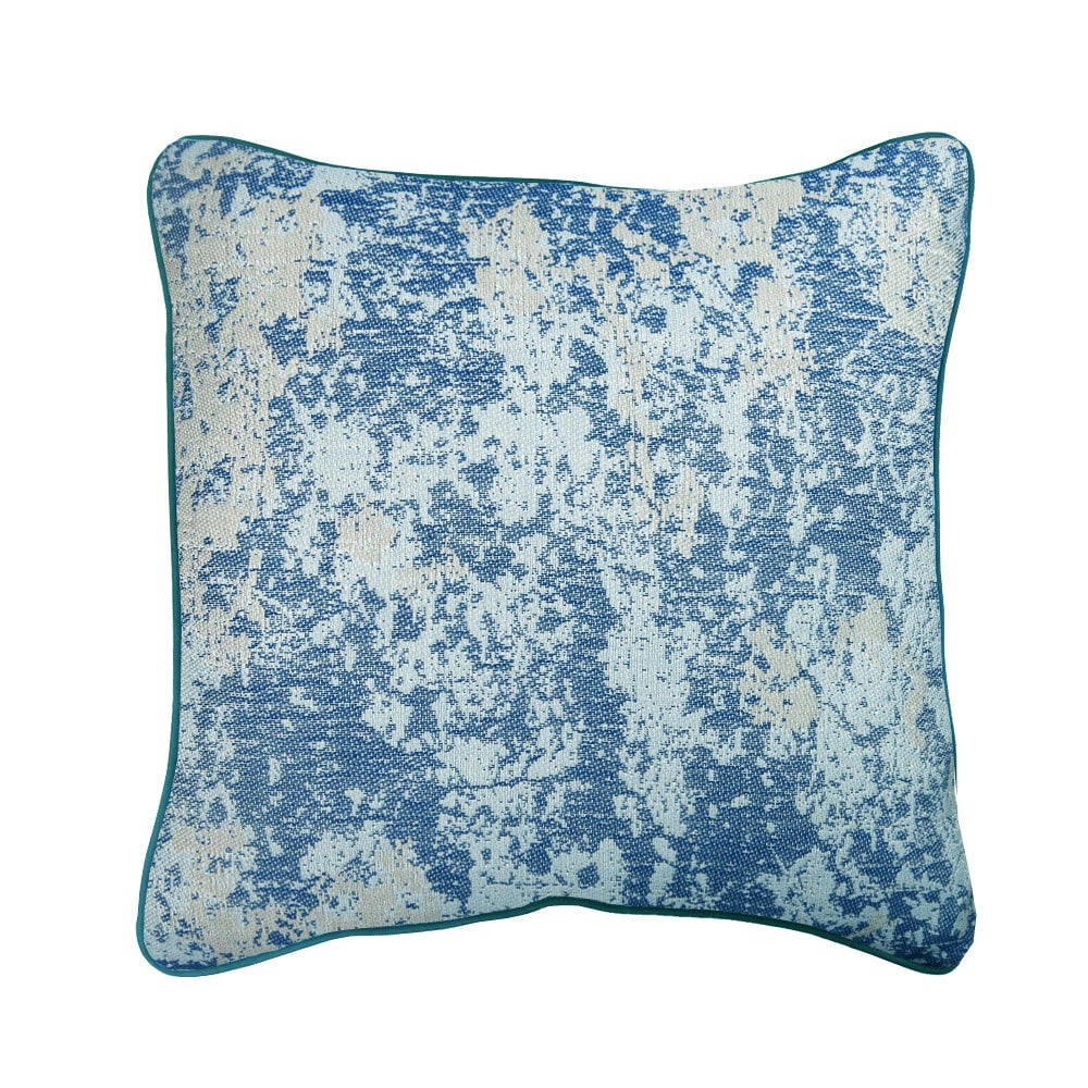 OXYD TURQUOISE - Housse de coussin  pur coton bleu 30x50