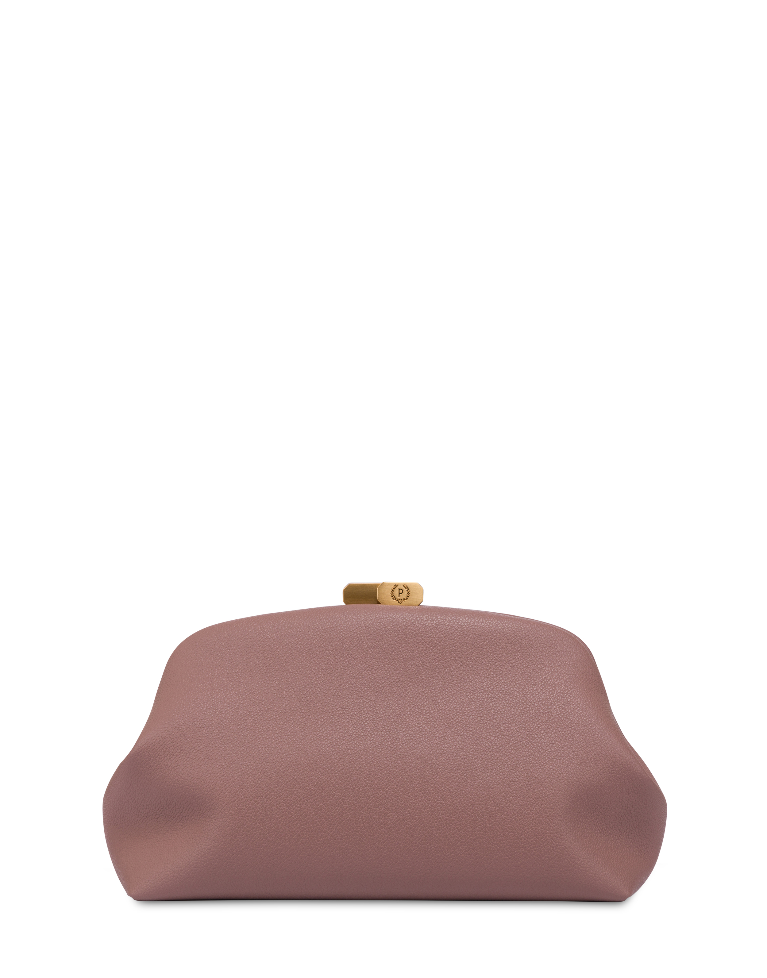 Pochette Cloud In Mini Grained Pu Rosa Antico