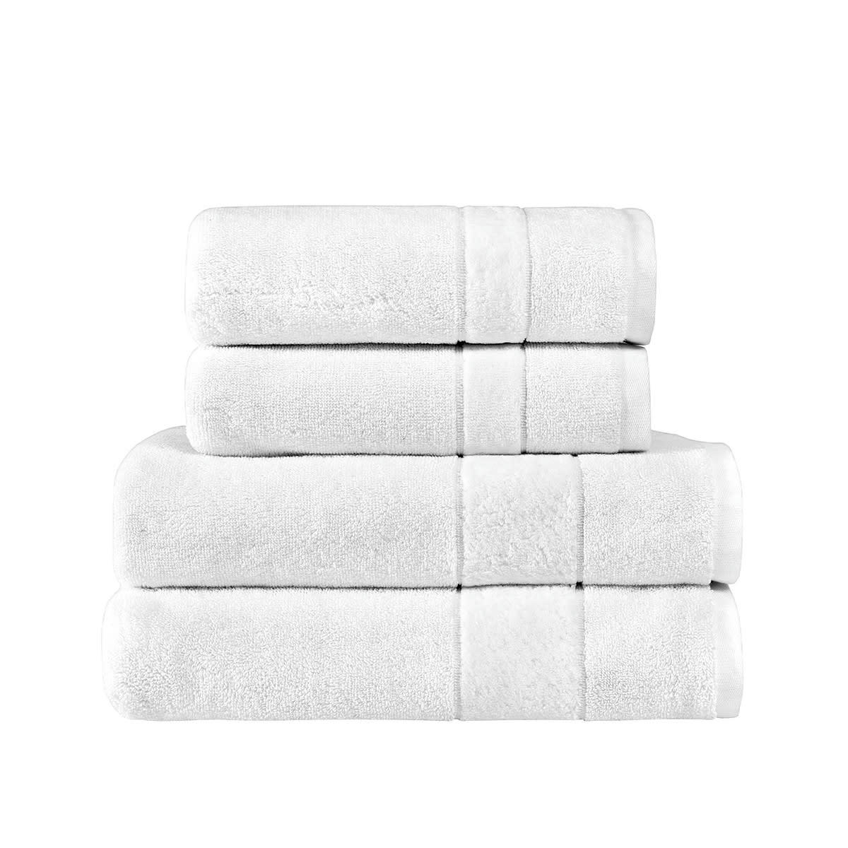 CALIFORNIA - Ensemble de bain 4 pièces 650 g/m²  blanc