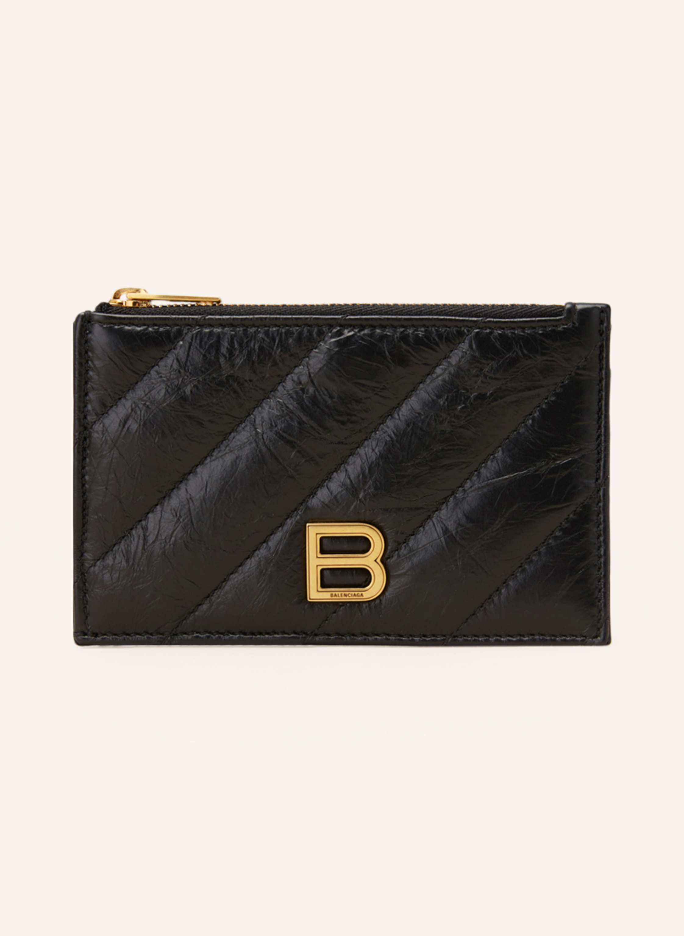 BALENCIAGA Kartenetui CRUSH mit Münzfach
