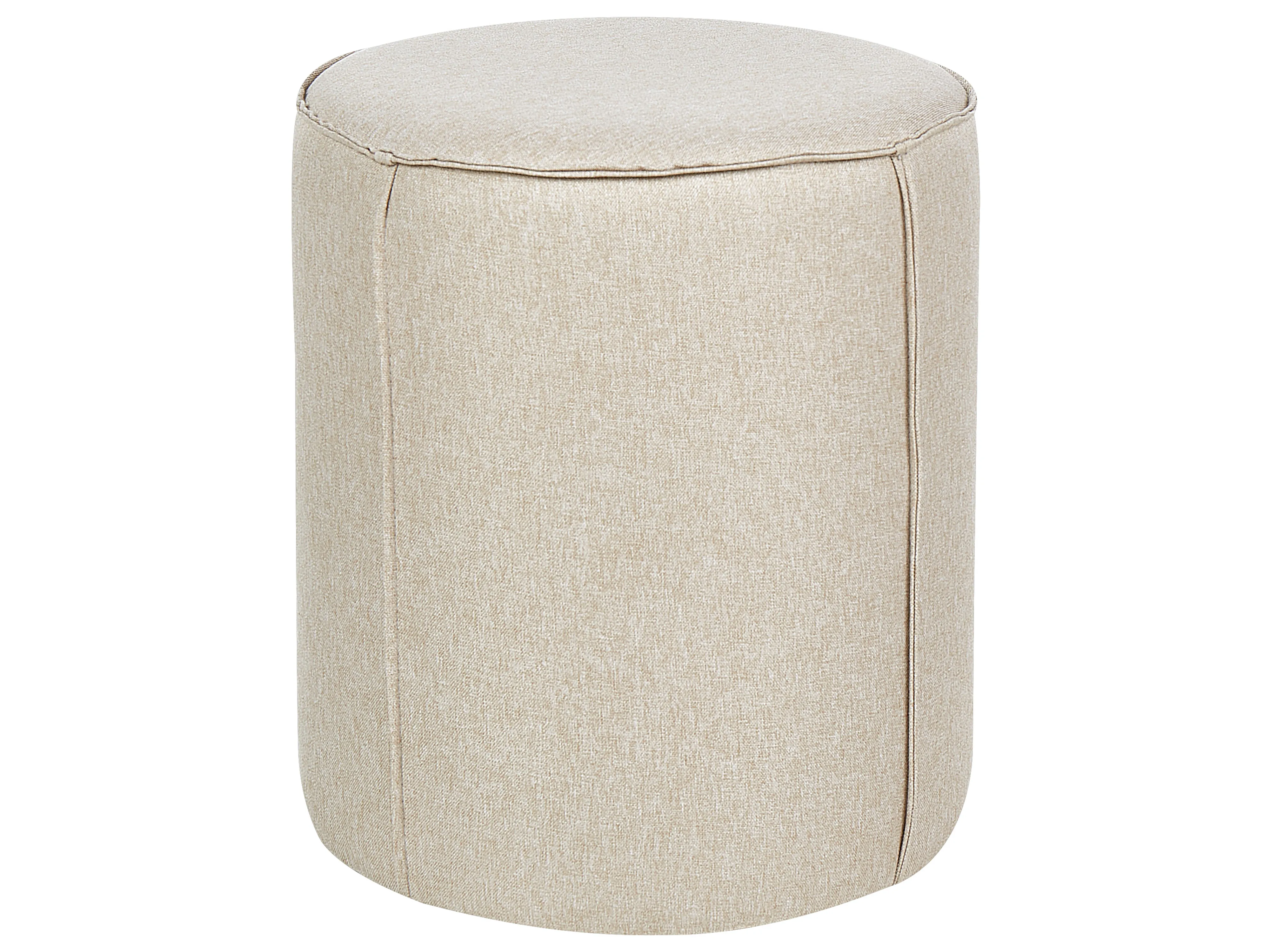 Pouffe SEDONA Faux Linen Beige