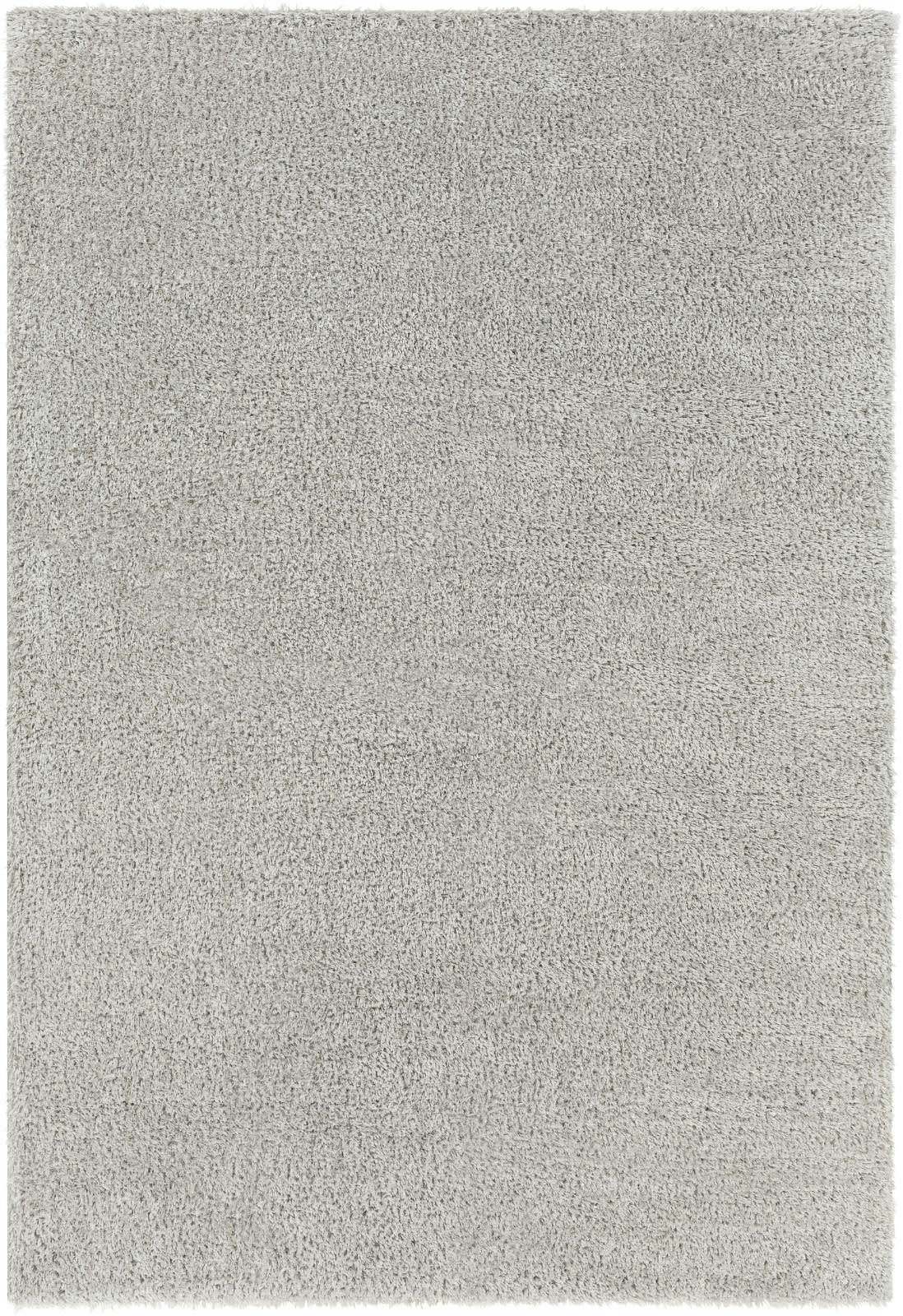 CLAIRE - Tapis Shaggy Uni Chic Gris Clair 160x213