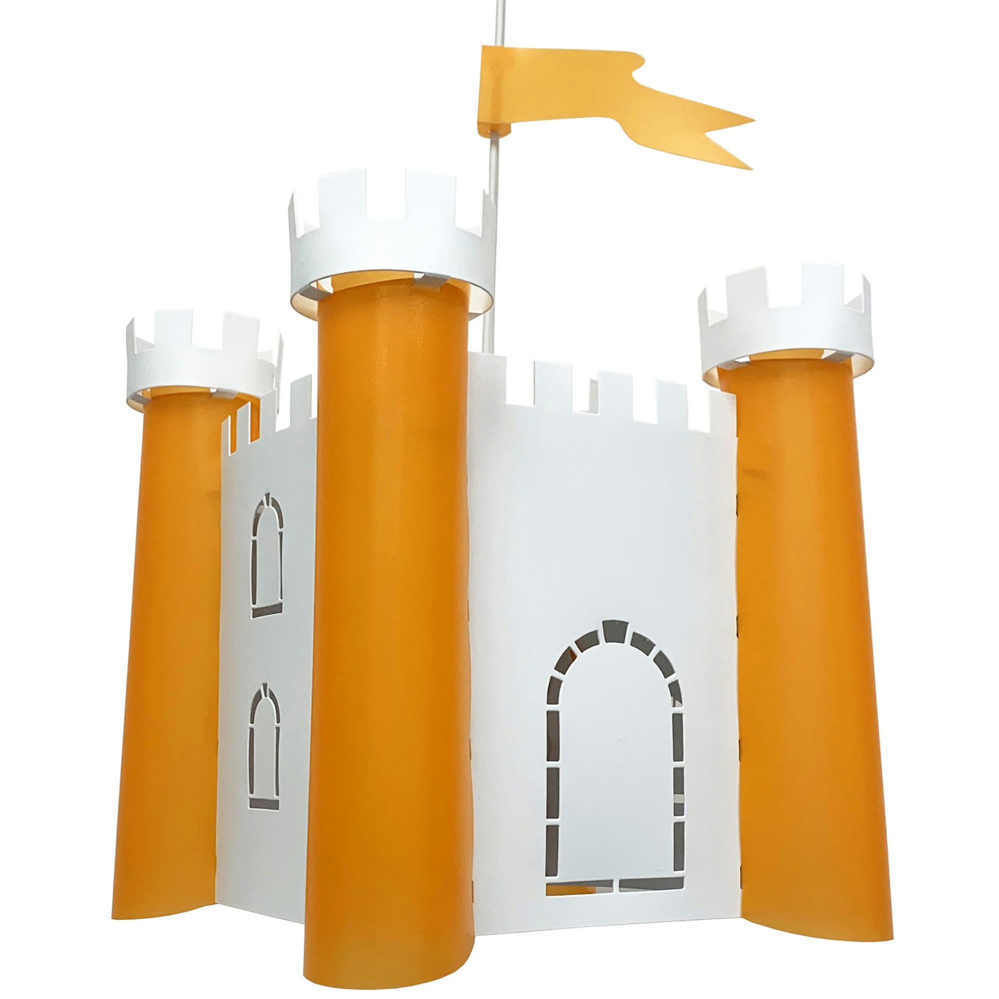 - Suspension enfants Château-fort Orange 30cm